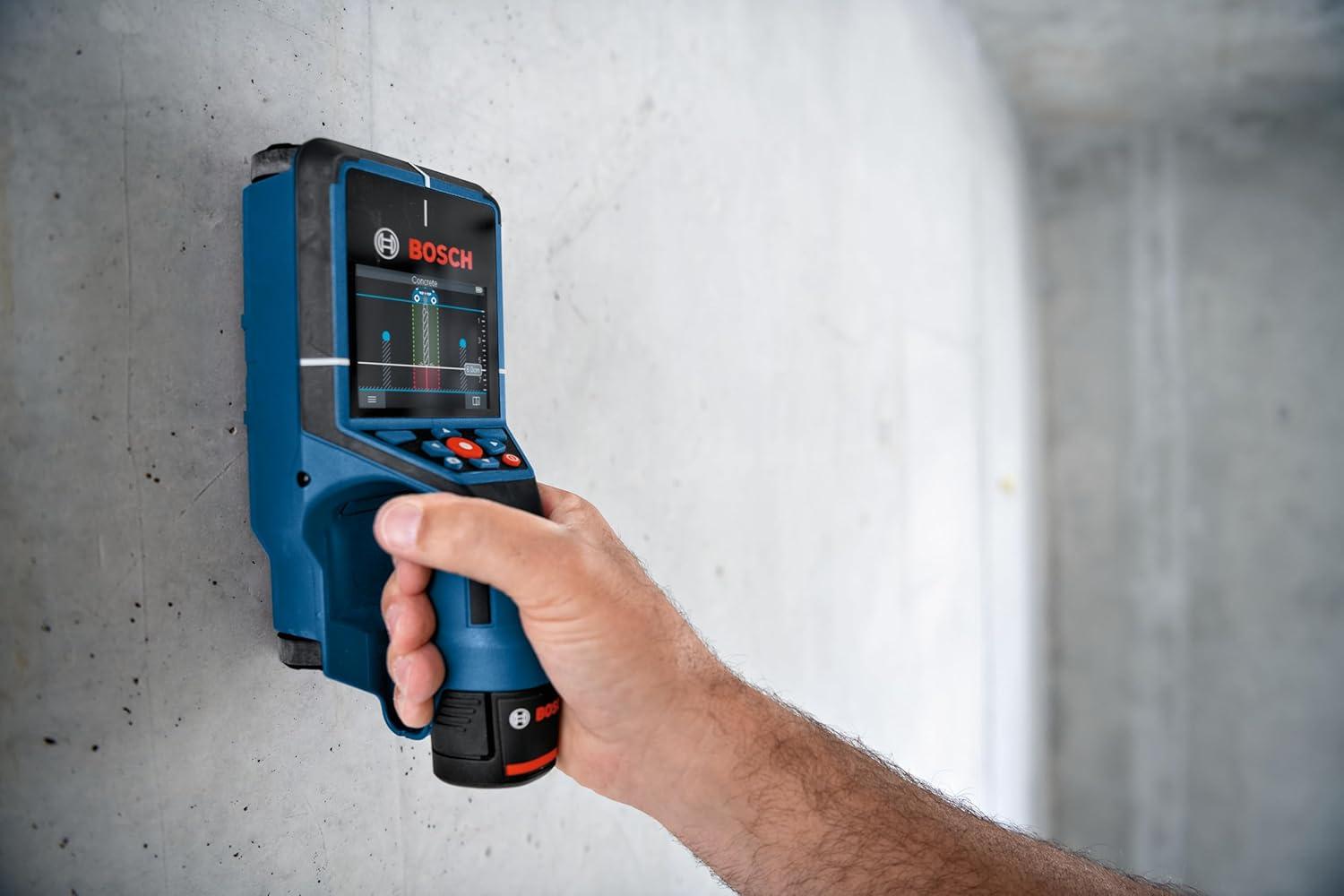 imageBOSCH DTECT200C 12V Max Wall and Floor Scanner Includes 20 Ah 12V Max LithiumIon Battery amp Charger USB Cable amp Soft Pouch