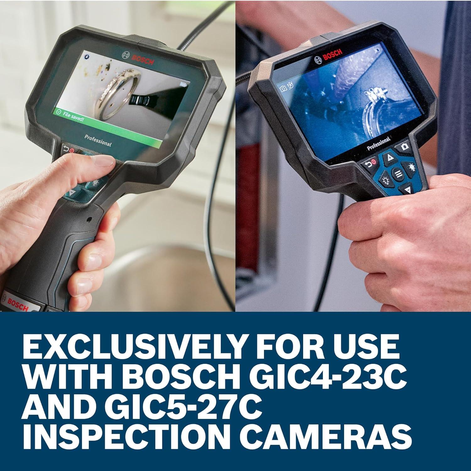 imageBOSCH GICCC58D Inspection Camera Cable 5 Ft Dual Lens HighResolution 1280x720 px IP67 Rated for Durable Performance Perfect for HVAC Auto Mechanic amp Home Inspections