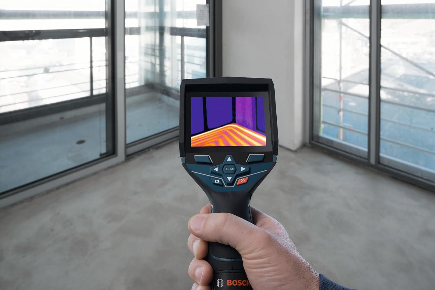 imageBOSCH GTC400C 12V Max Connected Thermal Camera Includes 2 Ah 12V Max LithiumIon Battery amp Charger USB Cable amp Soft PouchStandard