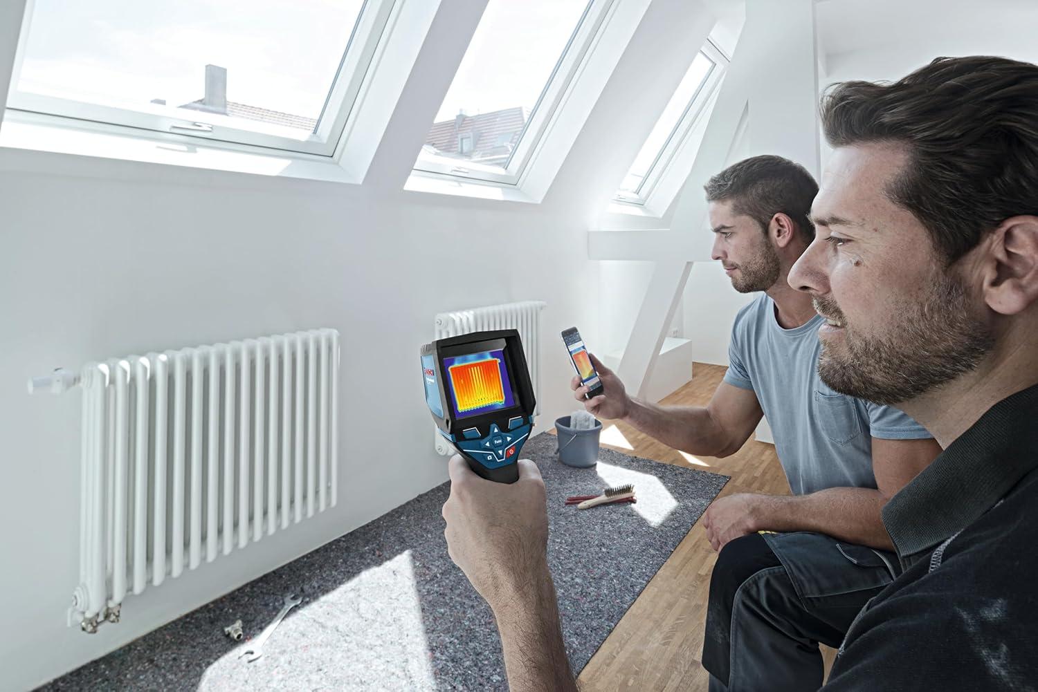 imageBOSCH GTC400C 12V Max Connected Thermal Camera Includes 2 Ah 12V Max LithiumIon Battery amp Charger USB Cable amp Soft PouchStandard