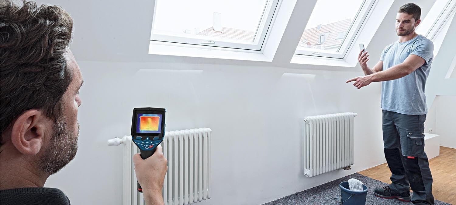 imageBOSCH GTC400C 12V Max Connected Thermal Camera Includes 2 Ah 12V Max LithiumIon Battery amp Charger USB Cable amp Soft PouchStandard