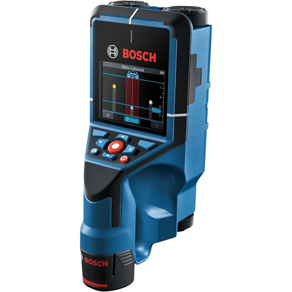 imageBOSCH DTECT200C 12V Max Wall and Floor Scanner Includes 20 Ah 12V Max LithiumIon Battery amp Charger USB Cable amp Soft Pouch