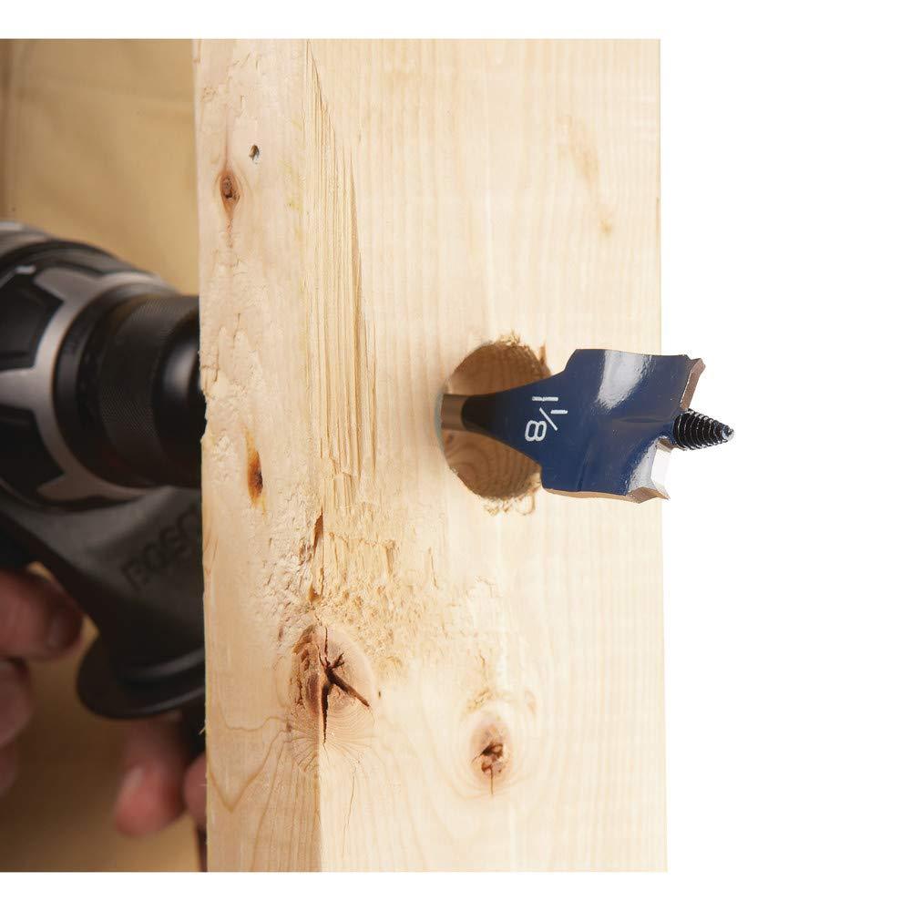 imageBOSCH DSB5012 12Piece Assorted Set Daredevil Spade Bits 14 in Hex Shank Ideal for Fast Drilling Applications in WoodBit Set
