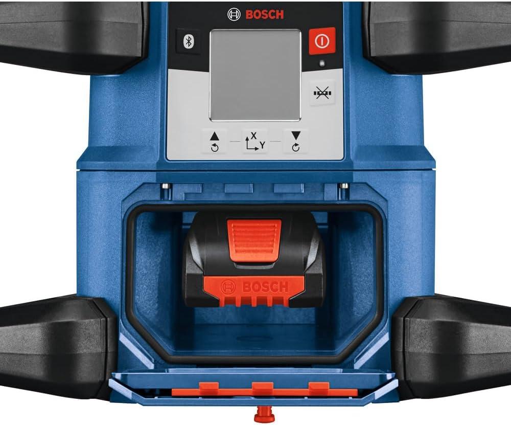 imageBOSCH GRL400090CHVKS REVOLVE 18V Connected GreenBeam SelfLeveling HorizontalVertical Rotary Laser Kit Includes Tripod Grade Rod Receiver Battery Adapter Carrying Case amp Accessories4000 ft Rotary Laser