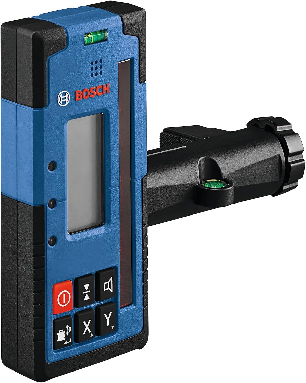 imageBOSCH GRL400090CHVKS REVOLVE 18V Connected GreenBeam SelfLeveling HorizontalVertical Rotary Laser Kit Includes Tripod Grade Rod Receiver Battery Adapter Carrying Case amp Accessories4000 ft Rotary Laser Kit