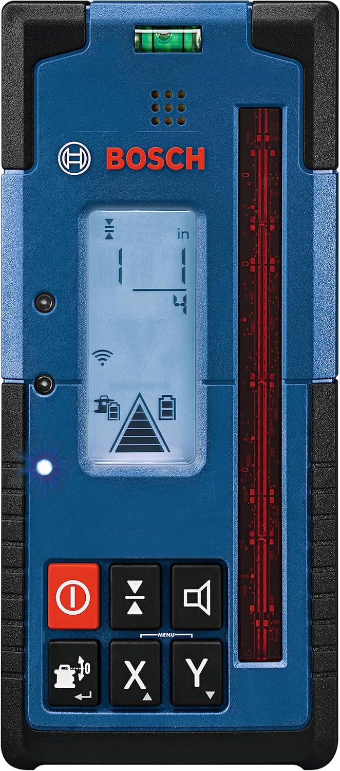 imageBOSCH GRL400090CHVKS REVOLVE 18V Connected GreenBeam SelfLeveling HorizontalVertical Rotary Laser Kit Includes Tripod Grade Rod Receiver Battery Adapter Carrying Case amp Accessories4000 ft Rotary Laser Kit