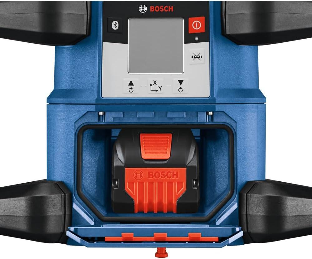 imageBOSCH GRL400090CHVKS REVOLVE 18V Connected GreenBeam SelfLeveling HorizontalVertical Rotary Laser Kit Includes Tripod Grade Rod Receiver Battery Adapter Carrying Case amp Accessories4000 ft Rotary Laser
