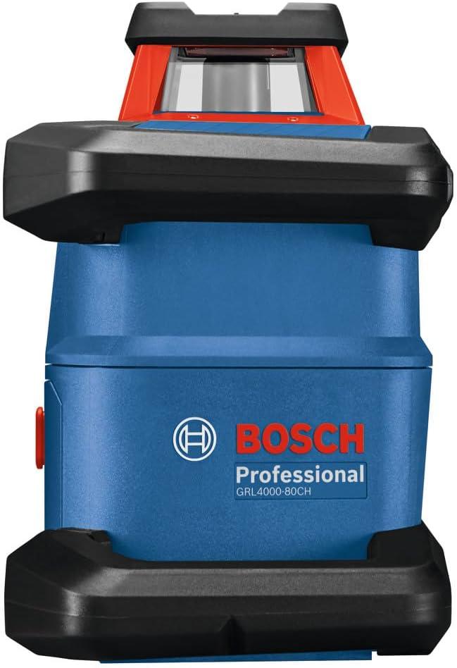 imageBOSCH GRL400090CHVKS REVOLVE 18V Connected GreenBeam SelfLeveling HorizontalVertical Rotary Laser Kit Includes Tripod Grade Rod Receiver Battery Adapter Carrying Case amp Accessories4000 ft Rotary Laser