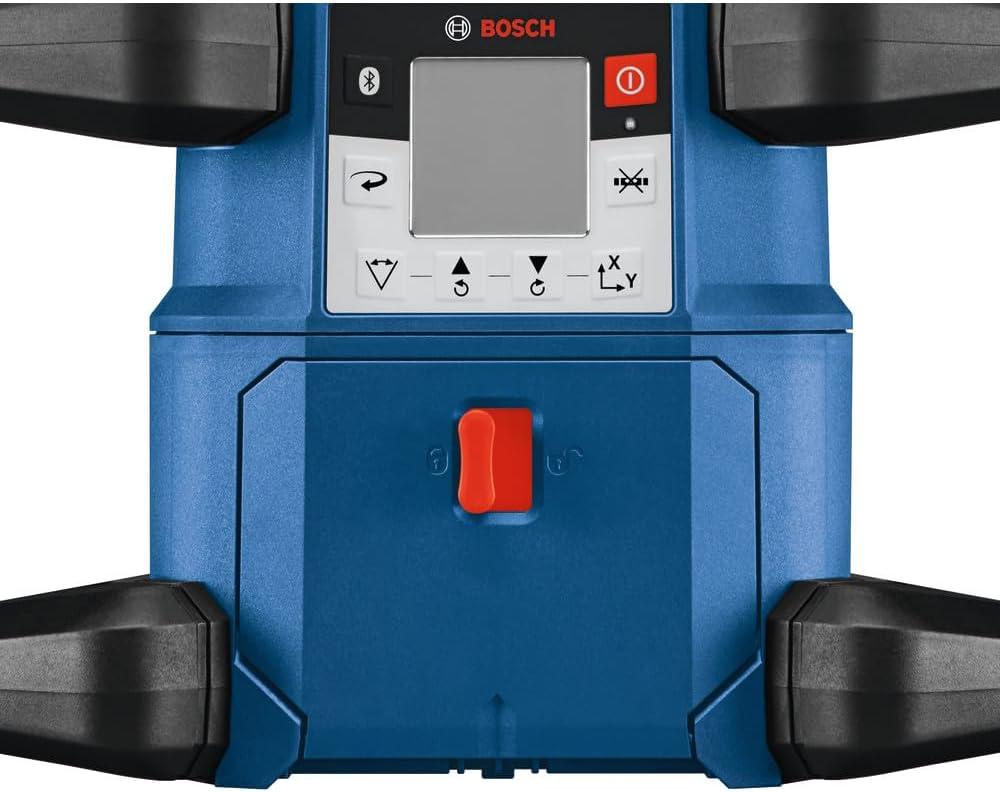 imageBOSCH GRL400090CHVKS REVOLVE 18V Connected GreenBeam SelfLeveling HorizontalVertical Rotary Laser Kit Includes Tripod Grade Rod Receiver Battery Adapter Carrying Case amp Accessories4000 ft Rotary Laser Kit