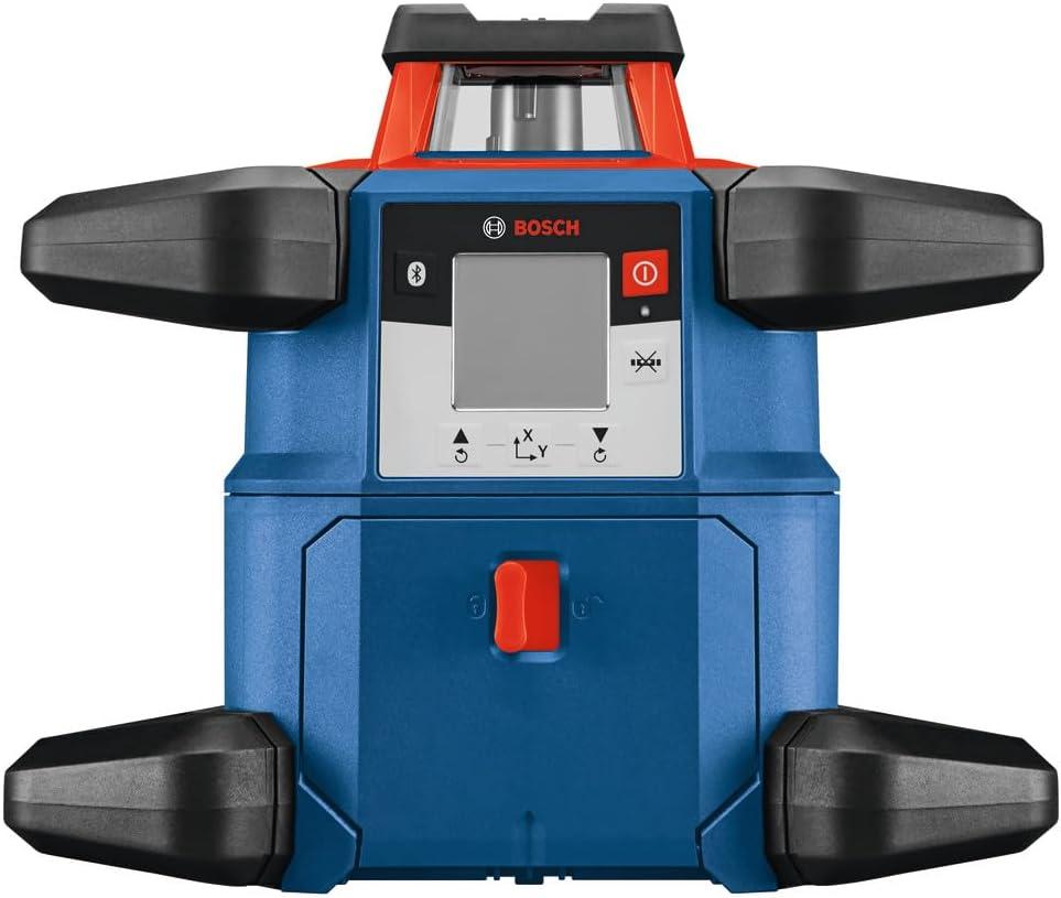 imageBOSCH GRL400090CHVKS REVOLVE 18V Connected GreenBeam SelfLeveling HorizontalVertical Rotary Laser Kit Includes Tripod Grade Rod Receiver Battery Adapter Carrying Case amp Accessories4000 ft Rotary Laser