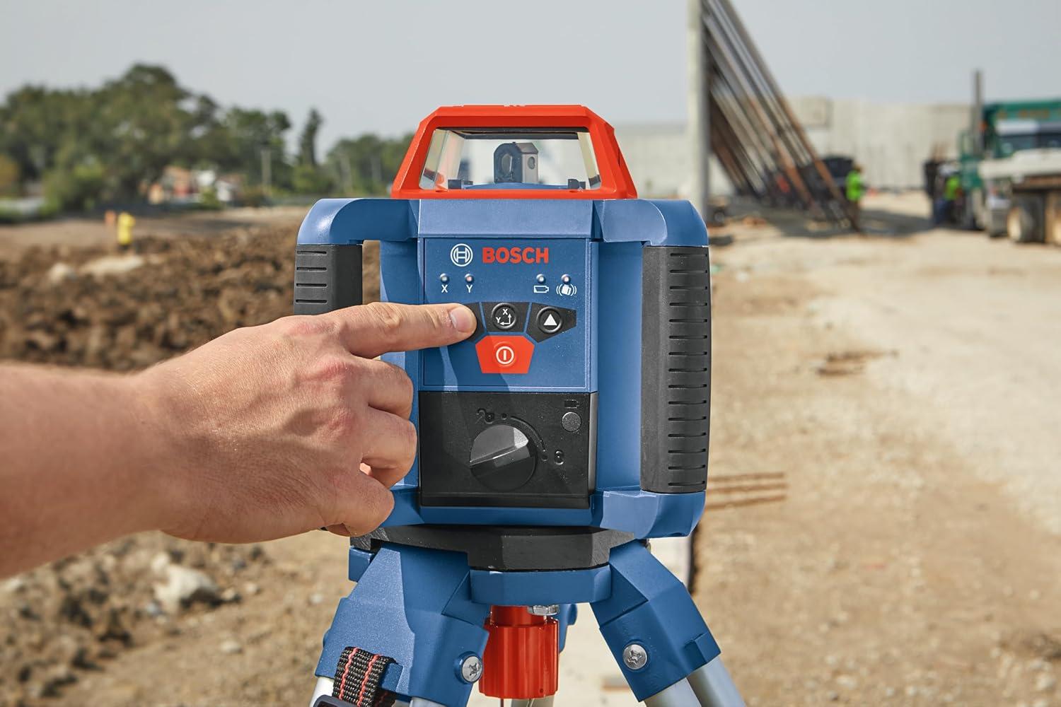 imageBosch GRL200040HVK REVOLVE2000 SelfLeveling HorizontalVertical Rotary Laser Kit2000 ft Rotary Laser Kit