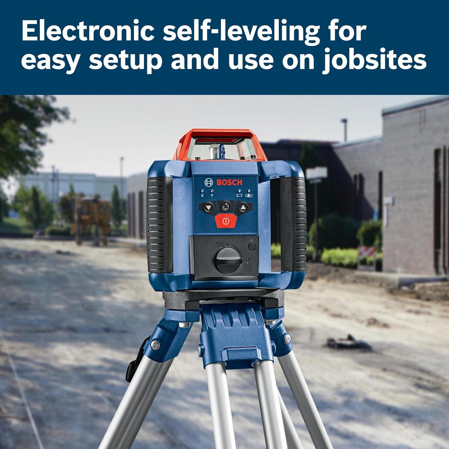 imageBosch GRL200040HVK REVOLVE2000 SelfLeveling HorizontalVertical Rotary Laser KitIndustrial