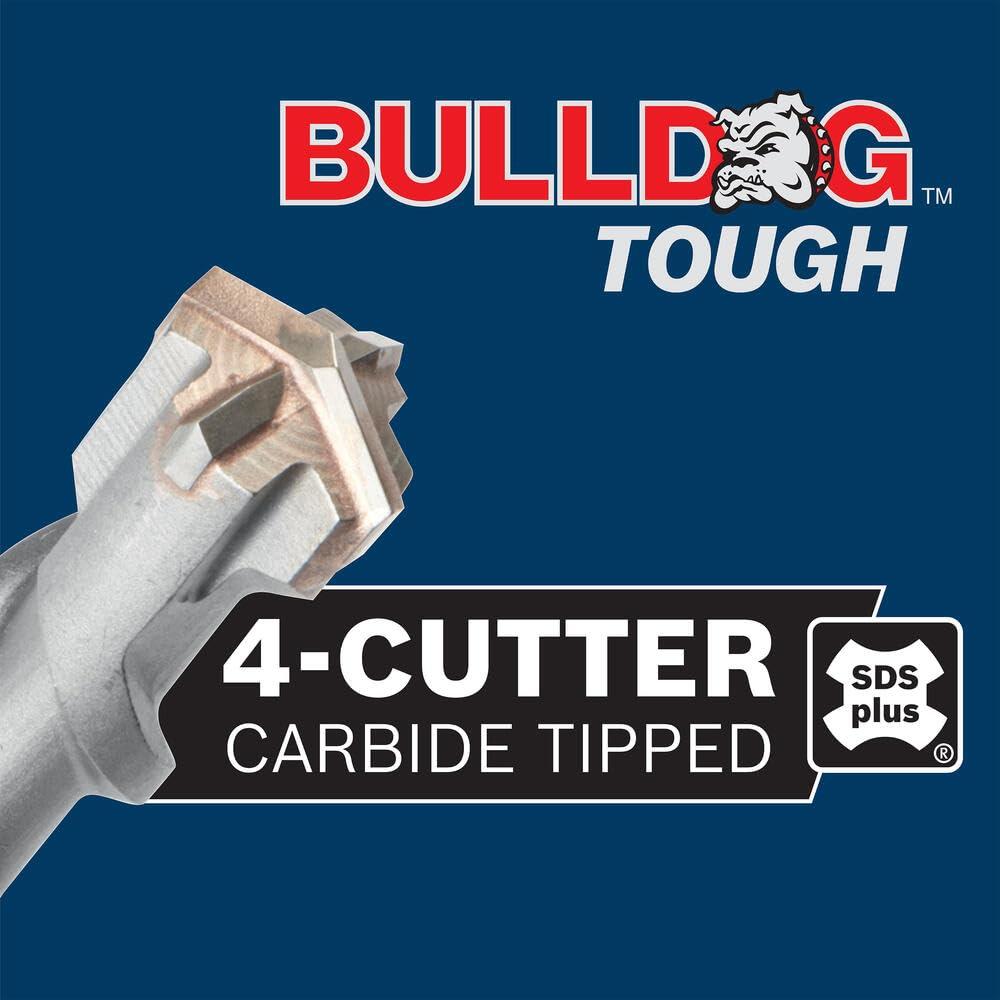 imageBosch HC4C2011B5 316 in x 4 in x 6 in SDSPlus Bulldog Tough Rotary Hammer Bit 5 Pack1 Diameter