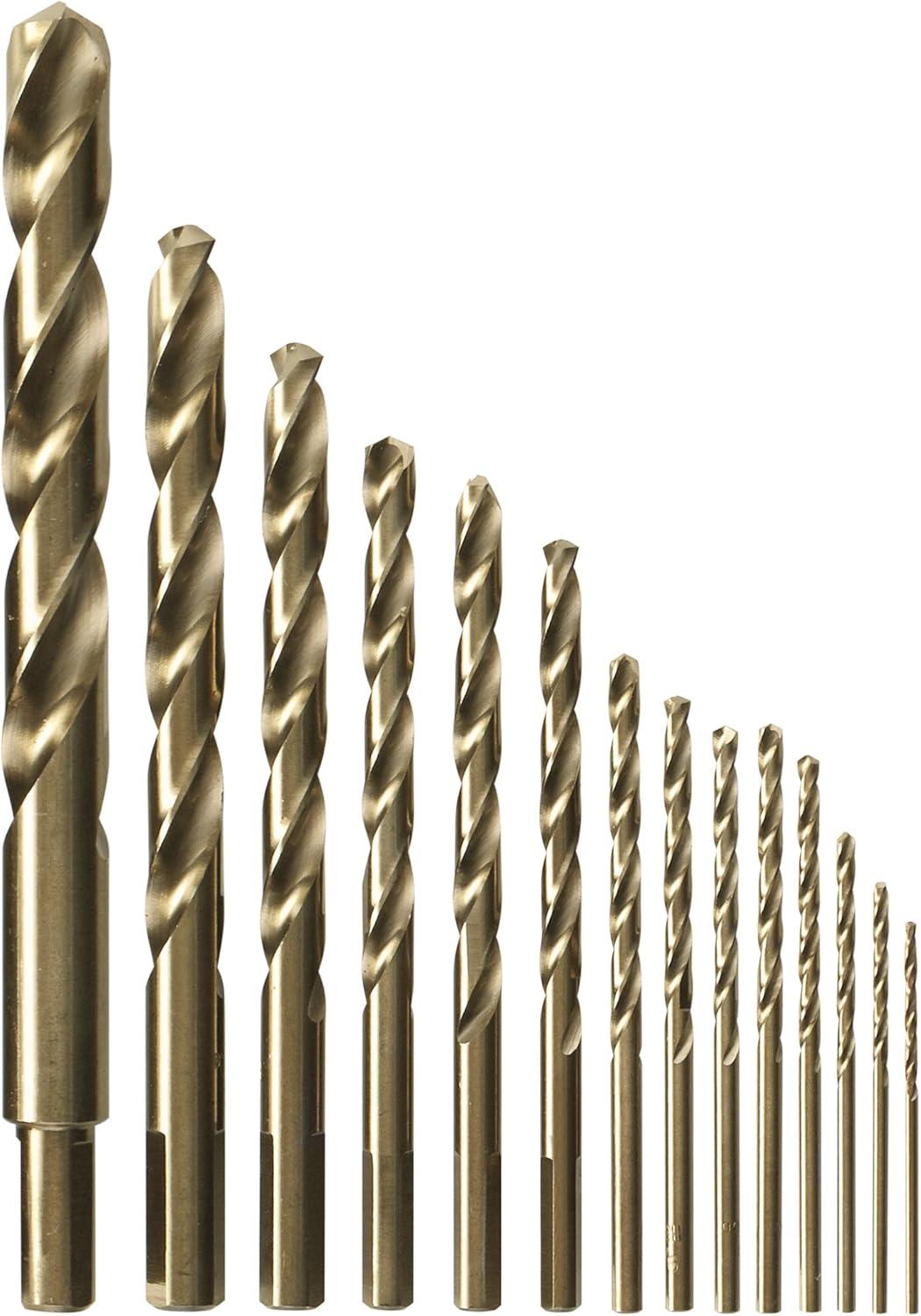 imageBOSCH CO2151B 1Piece 38 in x 5 in Cobalt M42 Metal Drill Bit with ThreeFlat Shank for Drilling Applications in Stainless Steel Cast Iron Titanium LightGauge Metal Aluminum14Piece Drill Bit Set