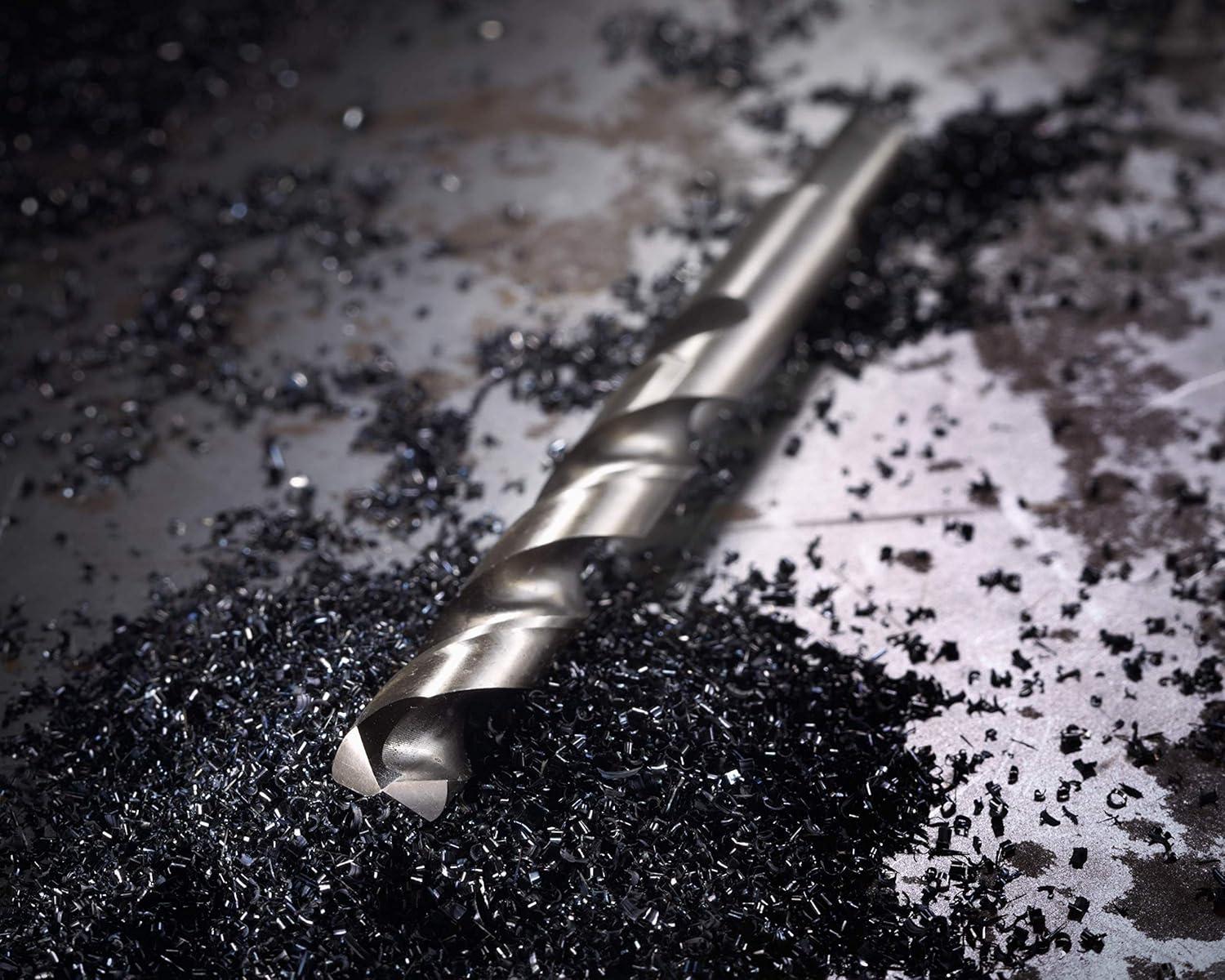 imageBOSCH CO2151B 1Piece 38 in x 5 in Cobalt M42 Metal Drill Bit with ThreeFlat Shank for Drilling Applications in Stainless Steel Cast Iron Titanium LightGauge Metal Aluminum316 x 312 in Pack of 2