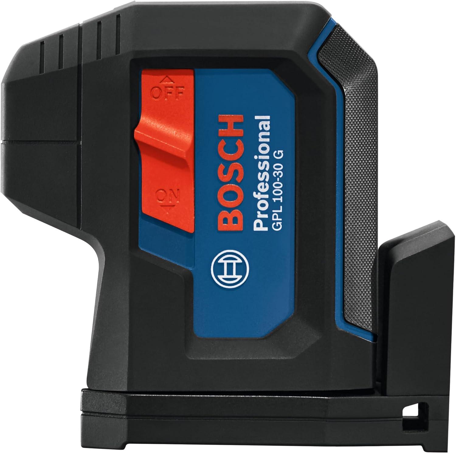 imageBOSCH GPL10030G GreenBeam SelfLeveling Alignment Laser Includes 2 AA Batteries BuiltIn Multipurpose Mount amp Hard Carrying CaseLaser Laser