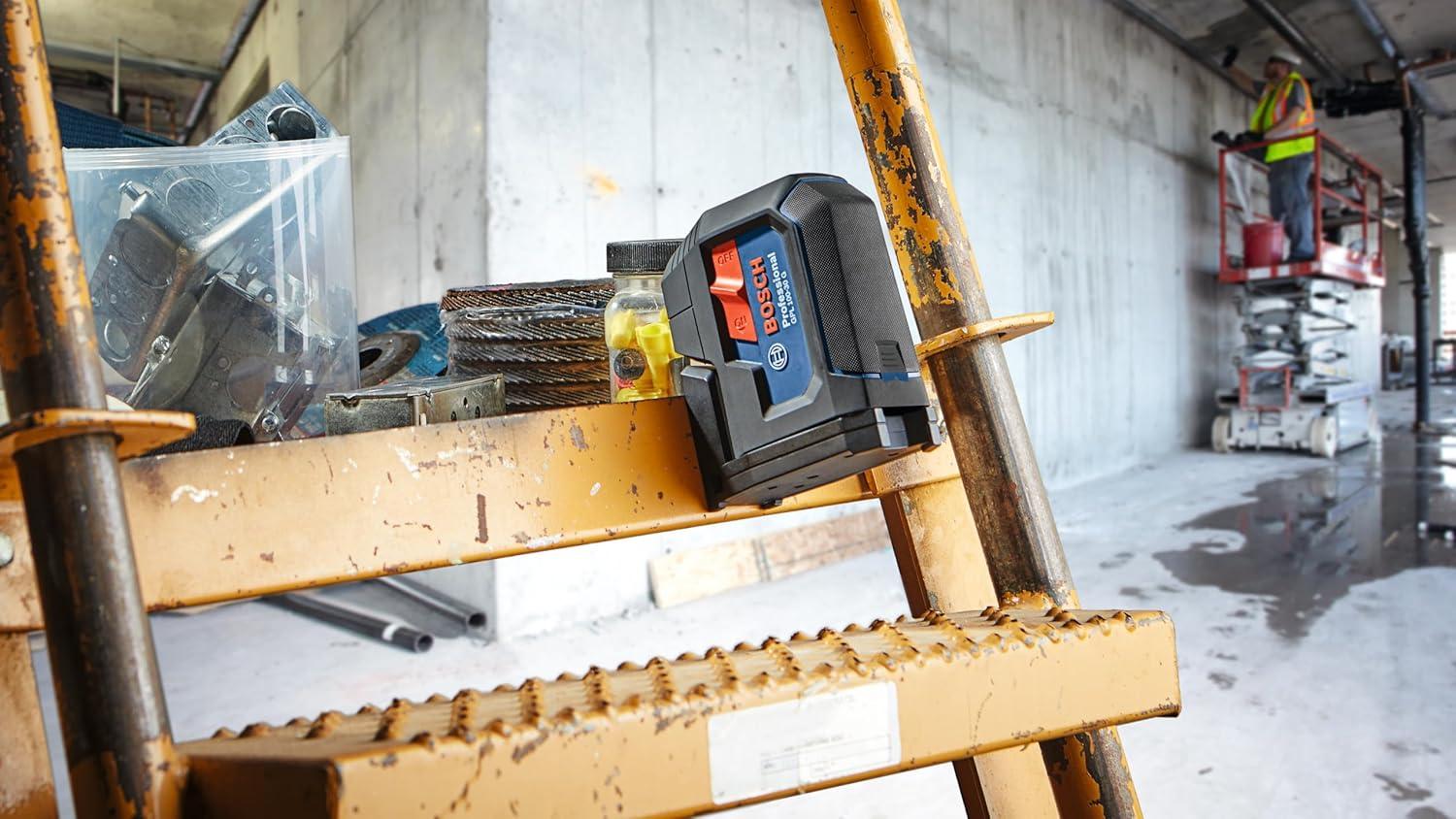 imageBOSCH GPL10030G GreenBeam SelfLeveling Alignment Laser Includes 2 AA Batteries BuiltIn Multipurpose Mount amp Hard Carrying CaseLaser Laser