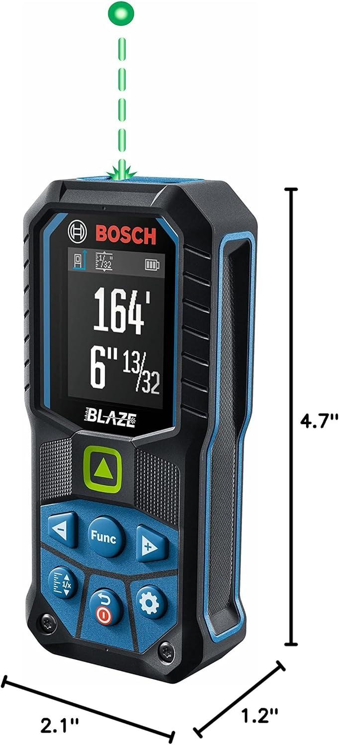 imageBosch GLM16525G Blaze GreenBeam 165 Ft Laser MeasureGreen Laser