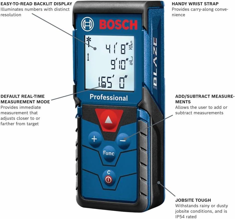 imageBosch GLM16540 Blaze Pro 165 Ft Laser Measure