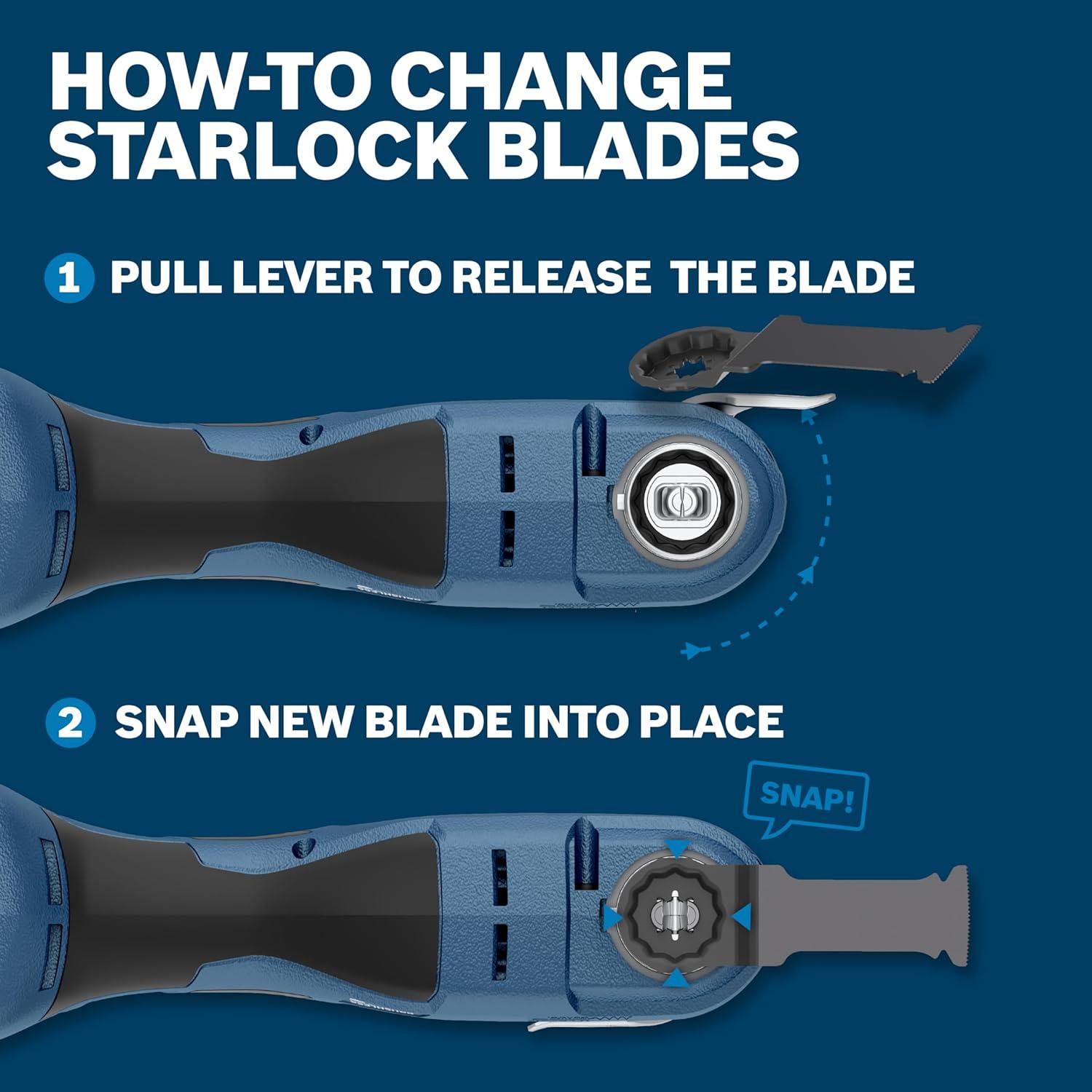 imageBosch OSL005C 5 pc Starlock Oscillating MultiTool Accessory Blade SetIndustrial