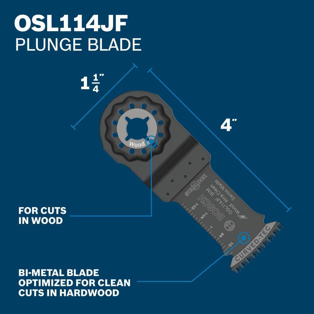 imageBosch OSL005C 5 pc Starlock Oscillating MultiTool Accessory Blade SetIndustrial
