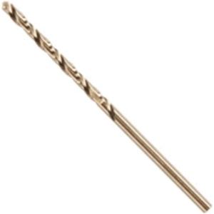BOSCH CO2151B 1-Piece 3/8 in. x 5 in. Cobalt M42 Metal Drill Bit with Three-Flat Shank for Drilling Applications in Stainless Steel, Cast Iron, Titanium, Light-Gauge Metal, Aluminum(7/64 x 2-5/8 in.)