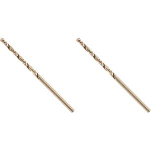 BOSCH CO2151B 1-Piece 3/8 in. x 5 in. Cobalt M42 Metal Drill Bit with Three-Flat Shank for Drilling Applications in Stainless Steel, Cast Iron, Titanium, Light-Gauge Metal, Aluminum(3/32 x 2-1/4 in. (Pack of 2))