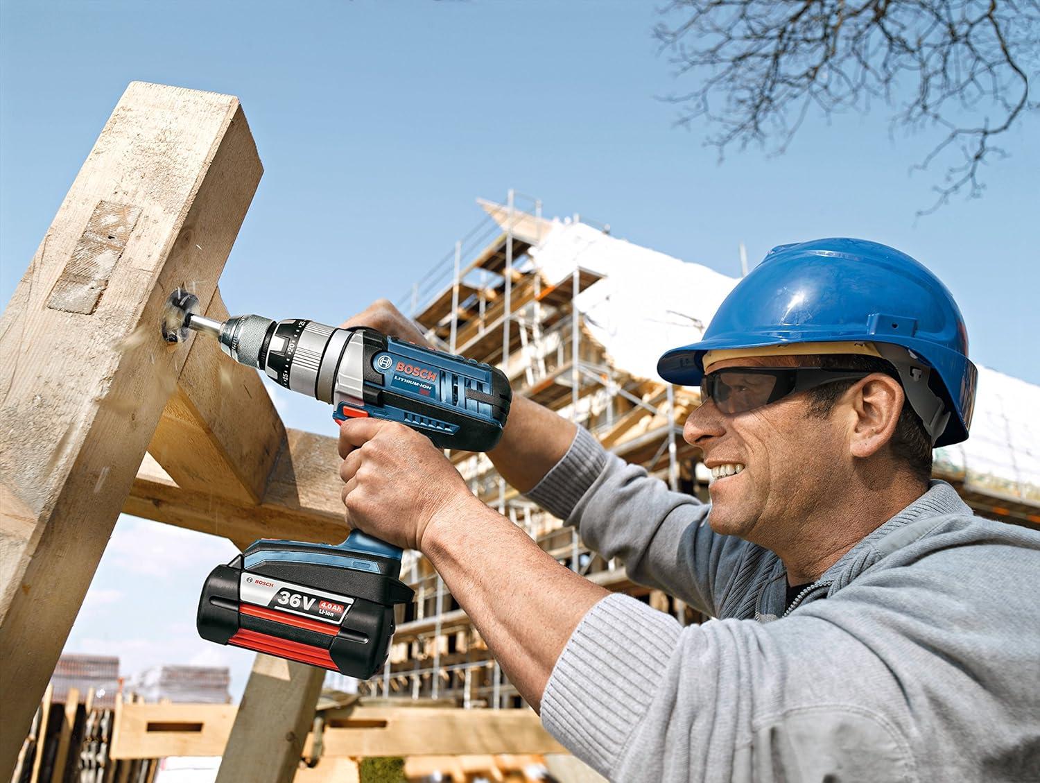 imageBOSCH 36V Hammer DrillDriver Kit with 2 Fat Pack 40Ah Batteries HDH36101