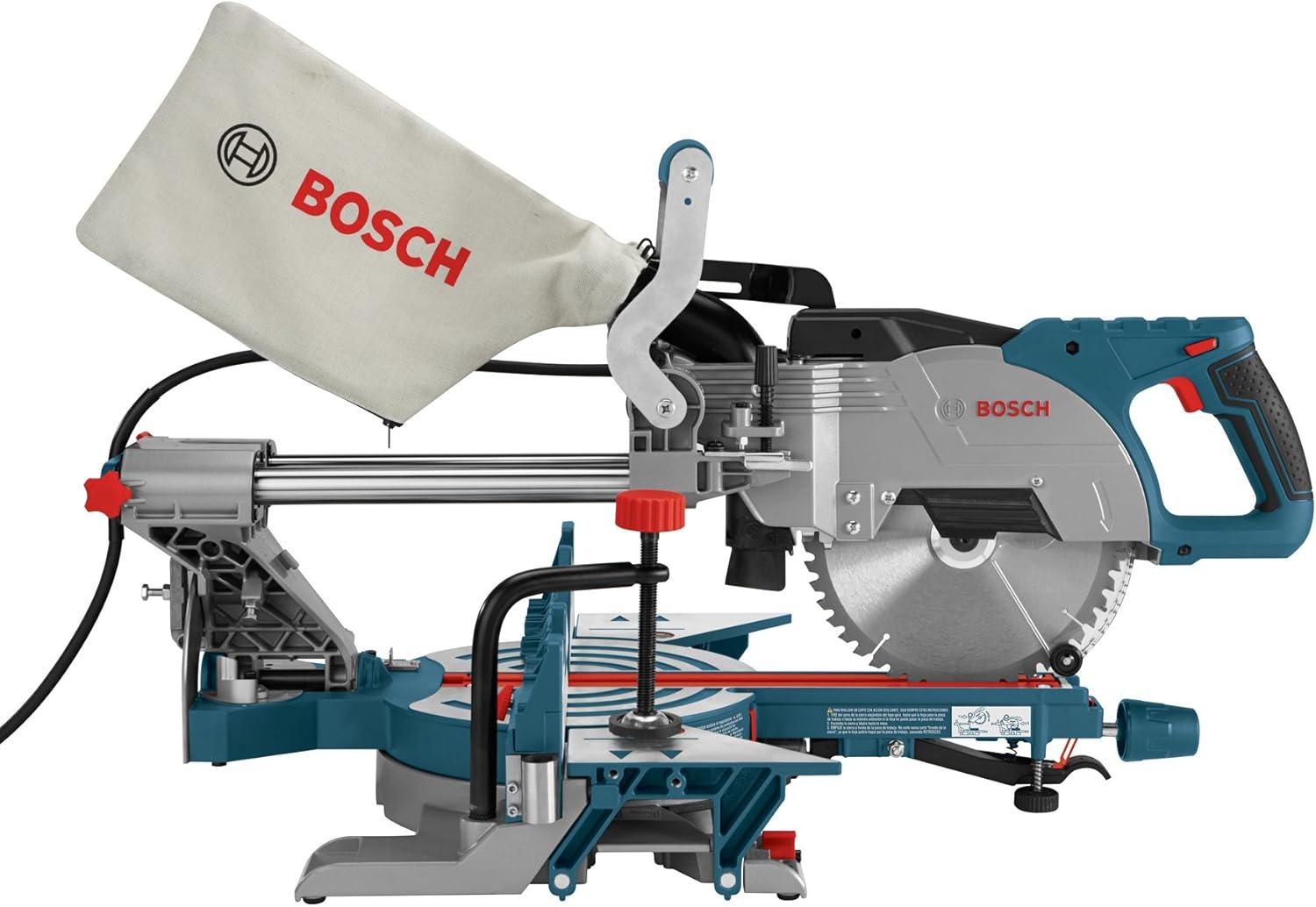 imageBOSCH 812 Inch Single Bevel Sliding Compound Miter Saw CM8S Blue