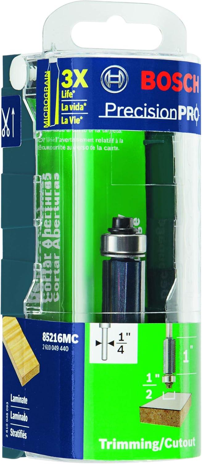 imageBOSCH 85216M 12 In x 1 In Carbide Tipped 3Flute Flush Trim Bit