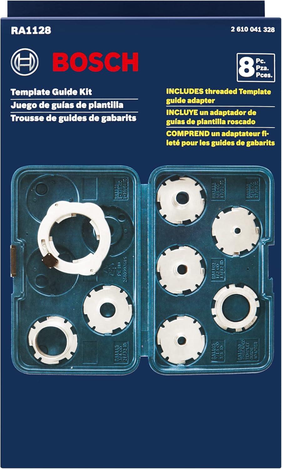 imageBOSCH 8Piece Router Template Guide Set RA1128