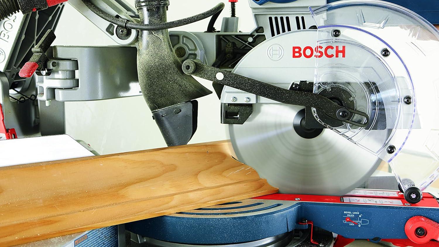 imageBOSCH CM10GD Compact Miter Saw 15 Amp Corded 10 Inch DualBevel Sliding Glide Miter Saw with 60Tooth Carbide Saw BladeMiter Saw