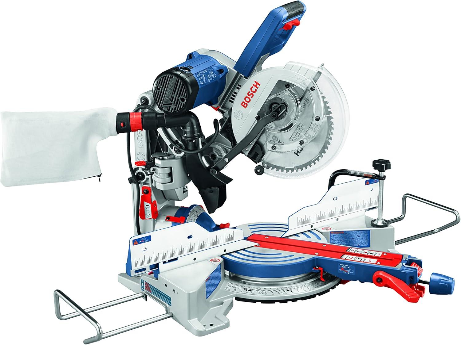 imageBOSCH CM10GD Compact Miter Saw 15 Amp Corded 10 Inch DualBevel Sliding Glide Miter Saw with 60Tooth Carbide Saw BladeMiter Saw