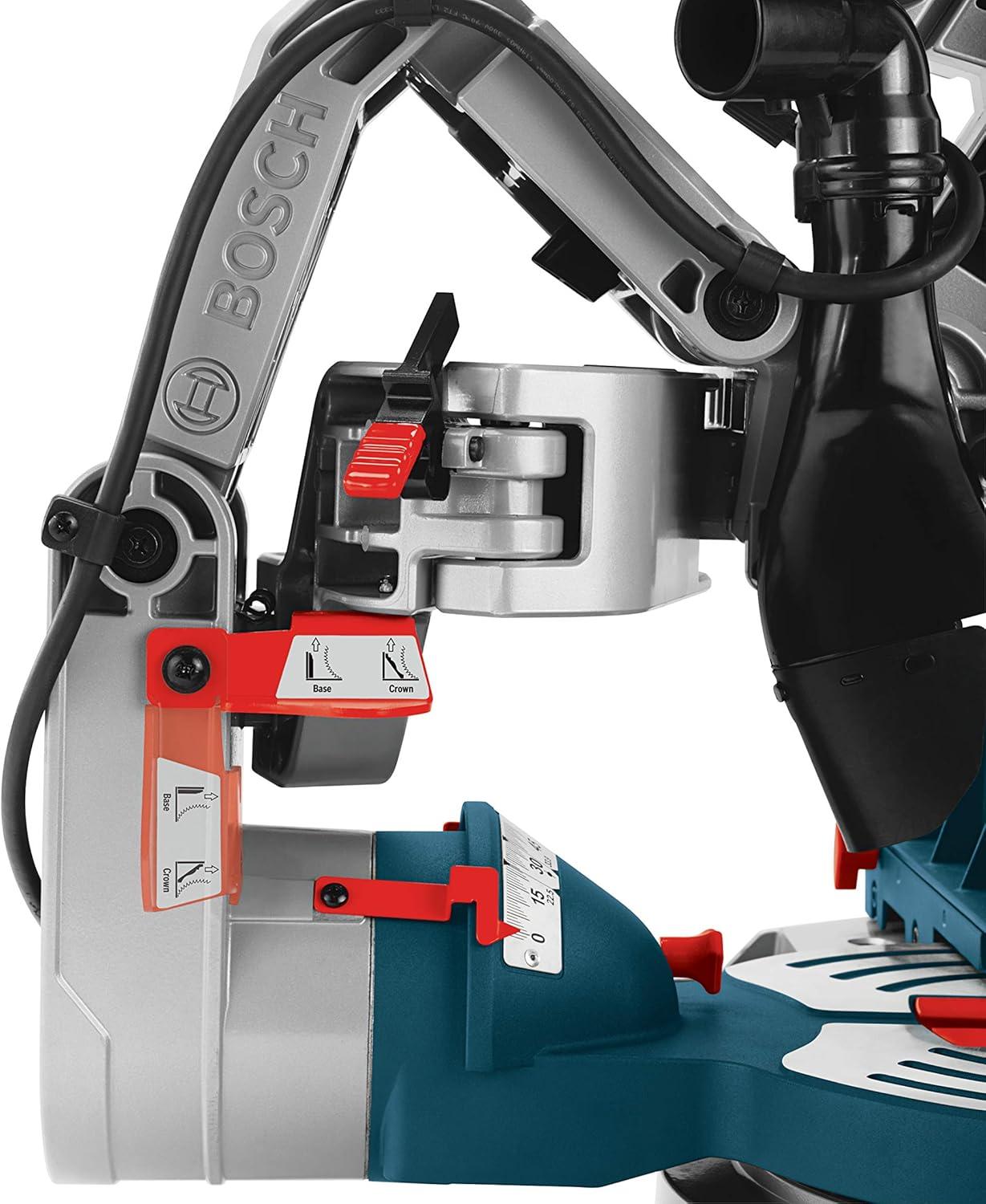 imageBOSCH CM10GD Compact Miter Saw 15 Amp Corded 10 Inch DualBevel Sliding Glide Miter Saw with 60Tooth Carbide Saw BladeMiter Saw
