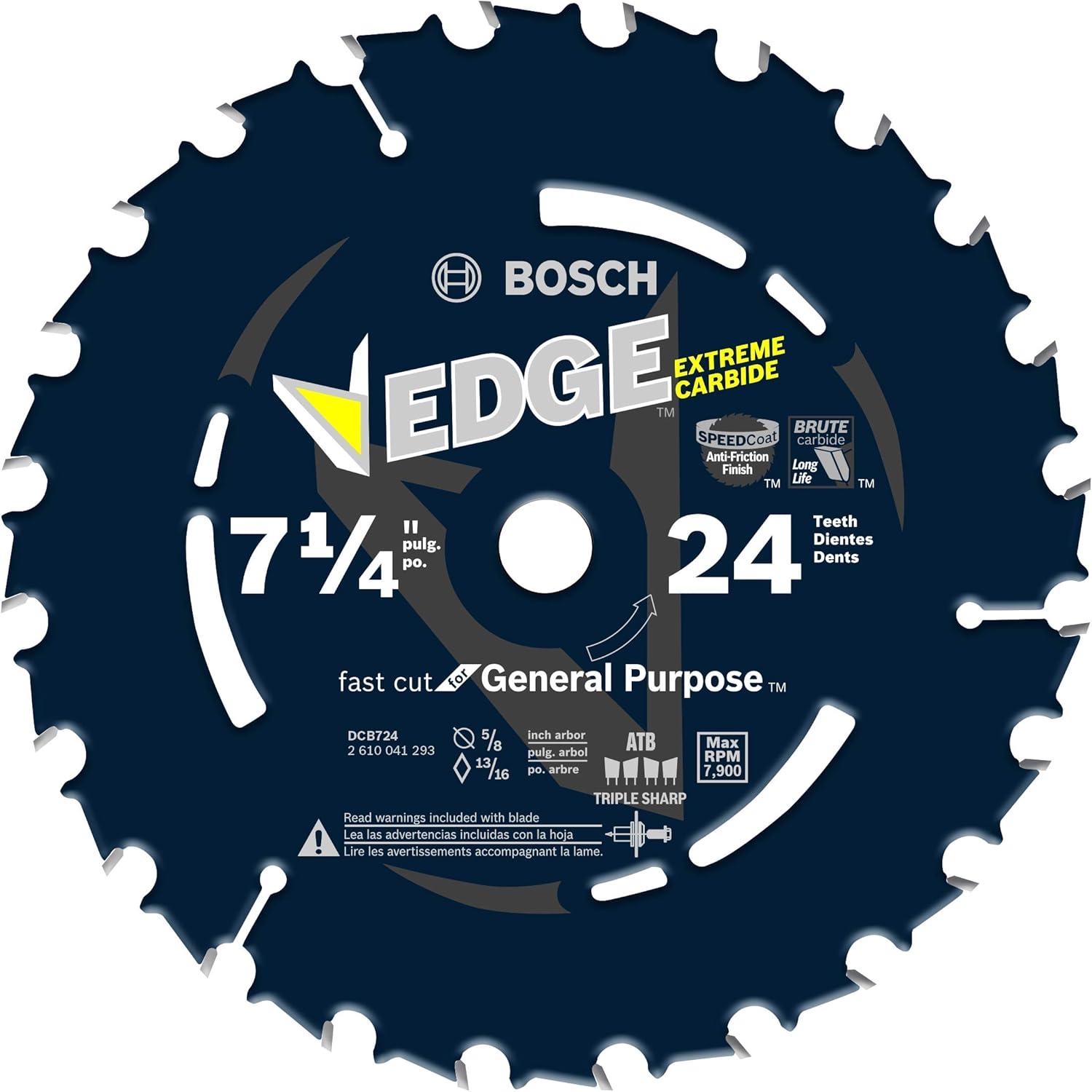 imageBOSCH DCB760 714 in 60 Tooth Edge Circular Saw Blade for ExtraFine Finish714 Diameter