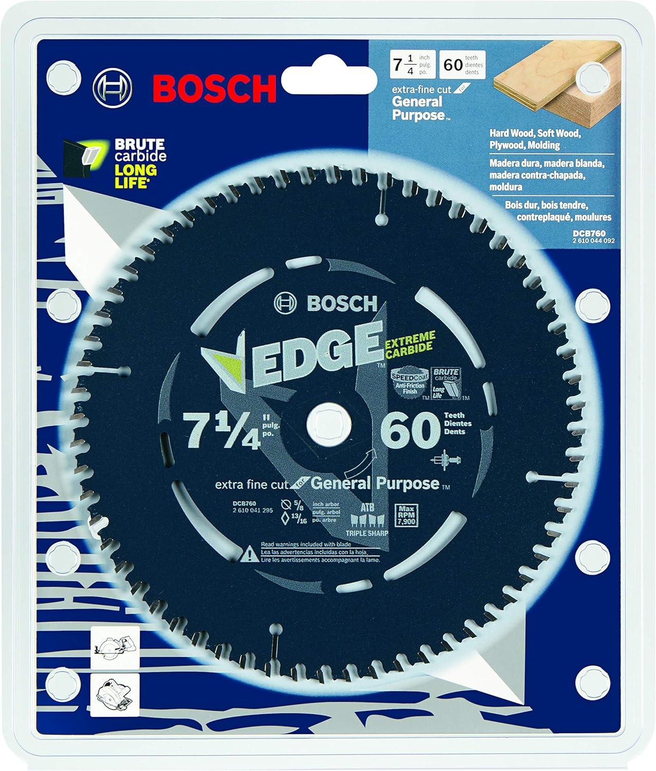imageBOSCH DCB760 714 in 60 Tooth Edge Circular Saw Blade for ExtraFine Finish714 Diameter