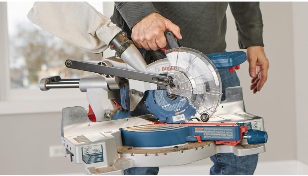 imageBOSCH GCM18V07SN PROFACTOR 18V 714 In SingleBevel Slide Miter Saw Mobile Cordless Solution 334 In Nested Crown Cutting 814 In Crosscut Capacity Bare ToolTool Only