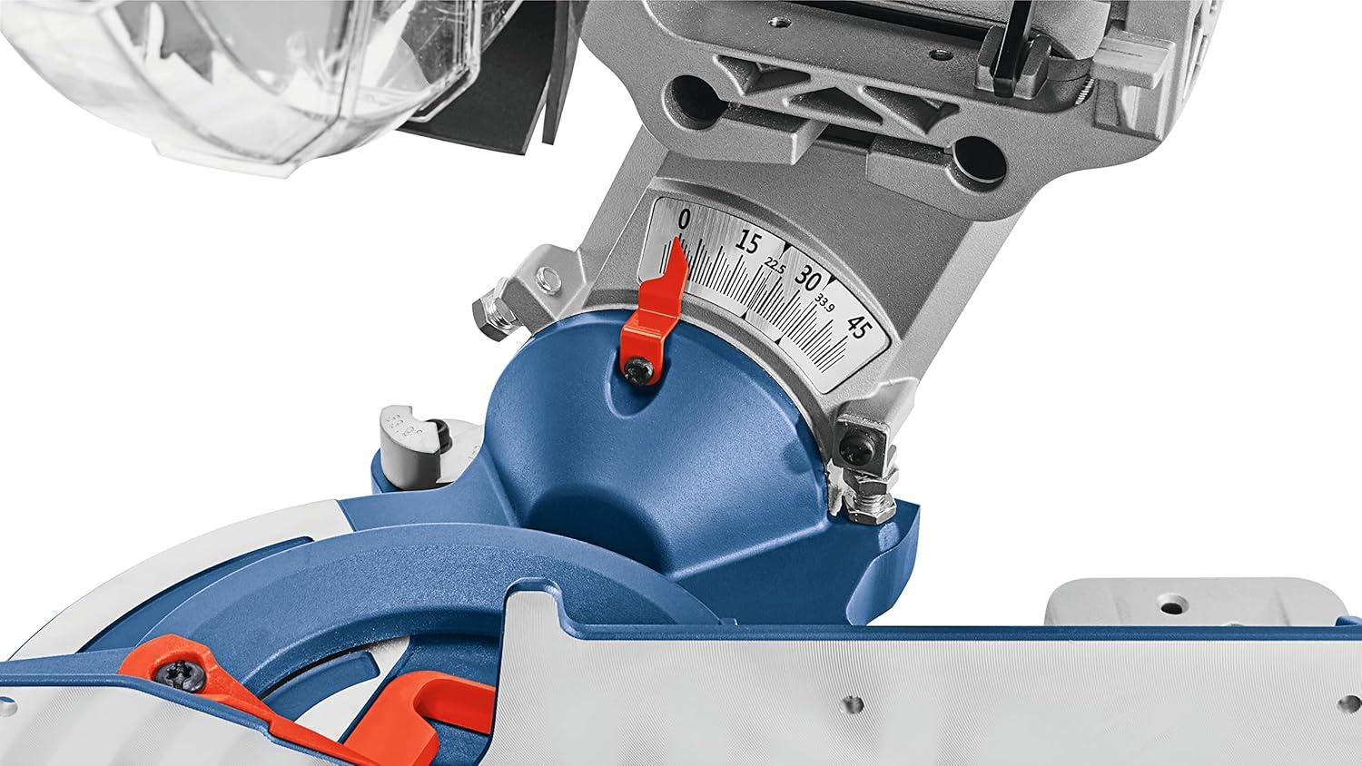 imageBOSCH GCM18V07SN PROFACTOR 18V 714 In SingleBevel Slide Miter Saw Mobile Cordless Solution 334 In Nested Crown Cutting 814 In Crosscut Capacity Bare Toolw 18V 8 Ah Battery