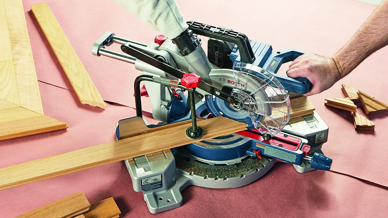 imageBOSCH GCM18V07SN PROFACTOR 18V 714 In SingleBevel Slide Miter Saw Mobile Cordless Solution 334 In Nested Crown Cutting 814 In Crosscut Capacity Bare ToolTool Only