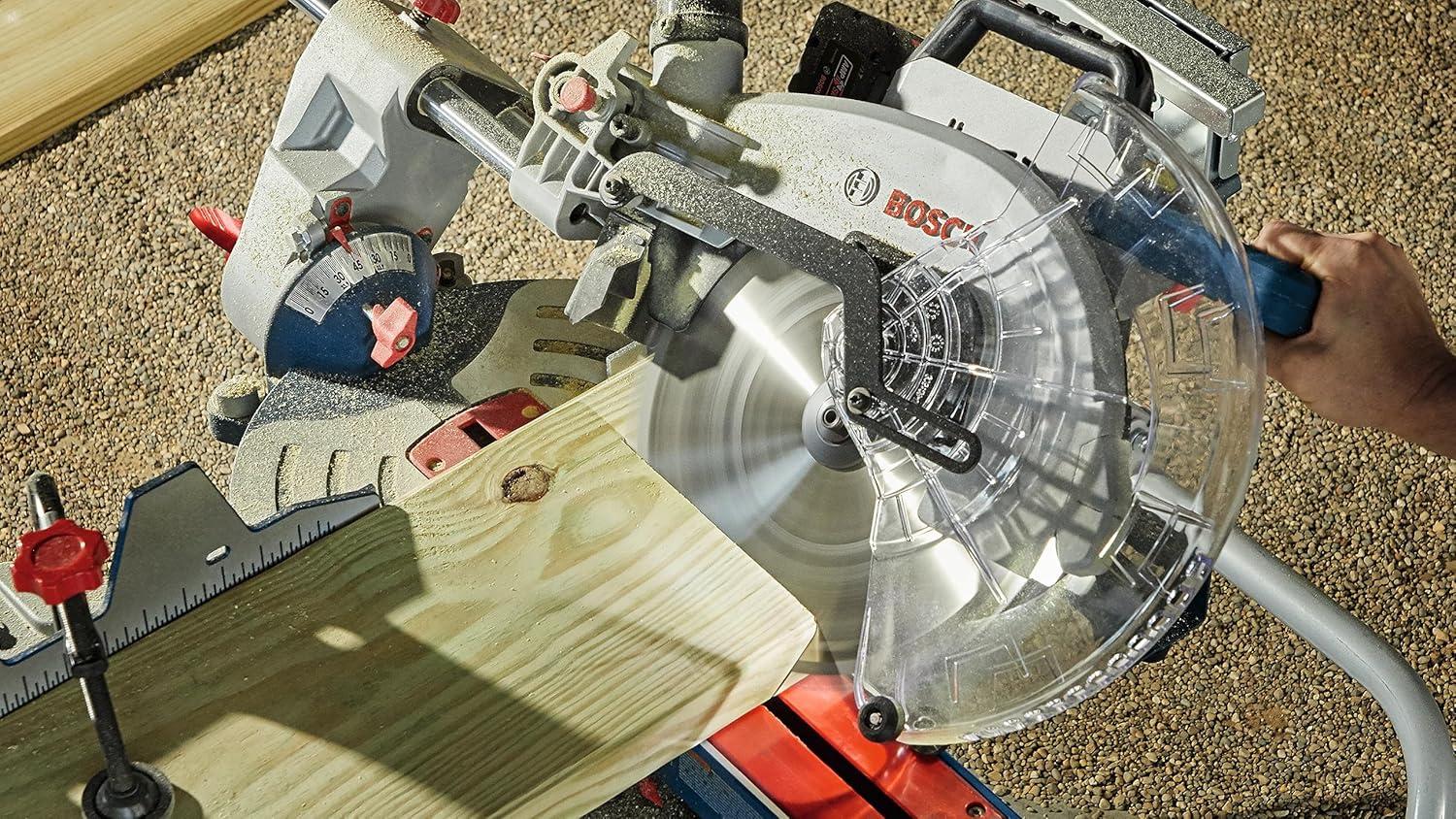 imageBOSCH GCM18V12SDN14 PROFACTOR 18V 12 In DualBevel Slide Miter Saw Kit with 1 CORE18V 8 Ah High Power BatteryTool Only