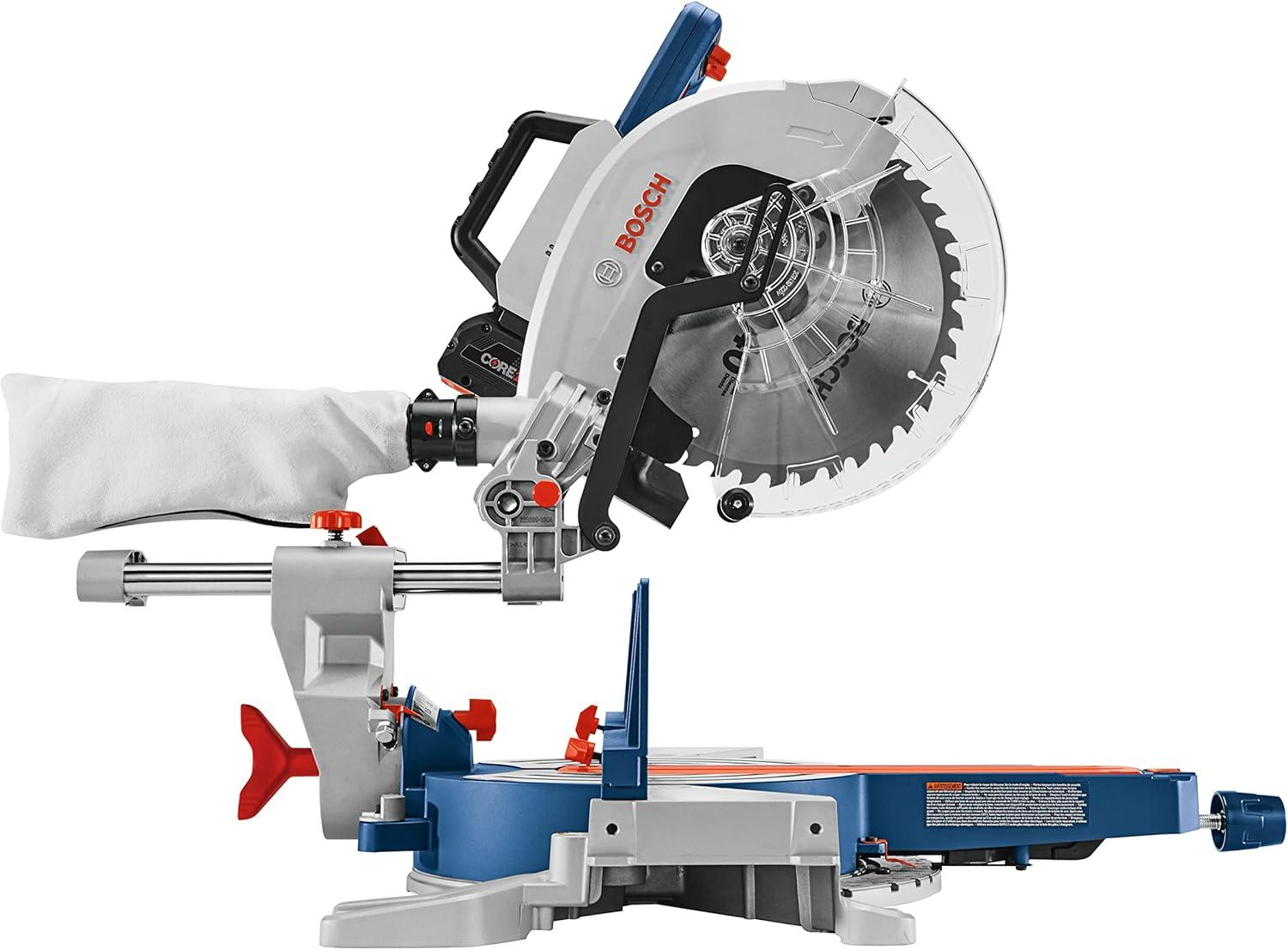 imageBOSCH GCM18V12SDN14 PROFACTOR 18V 12 In DualBevel Slide Miter Saw Kit with 1 CORE18V 8 Ah High Power BatteryTool Only