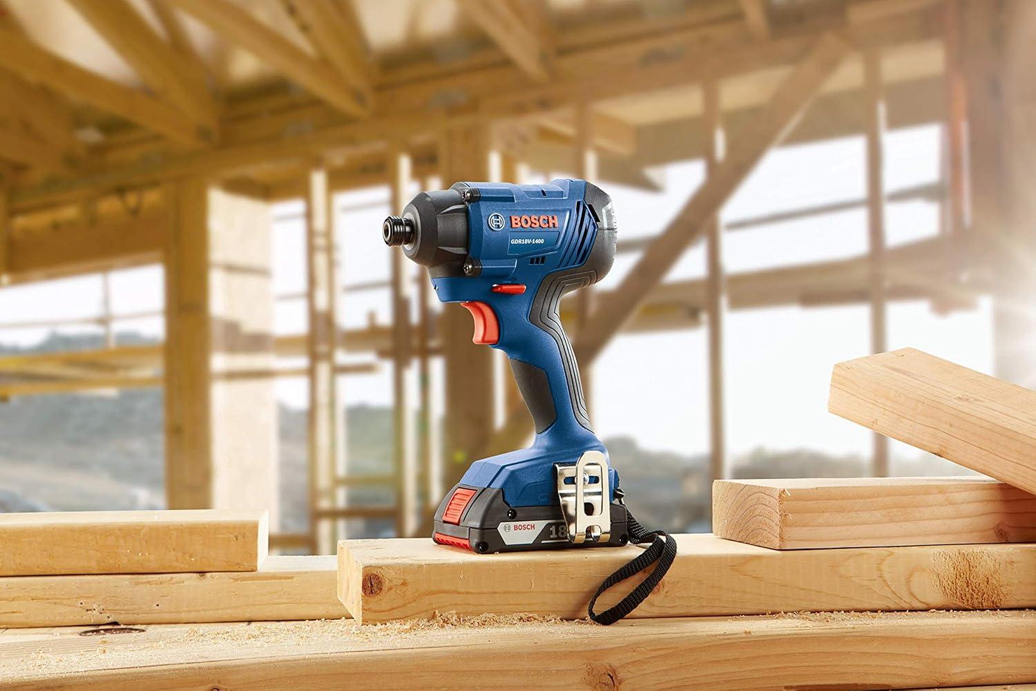 imageBOSCH GDR18V1400B12 18V 14 In Hex Impact Driver Kit with 20Ah Battery