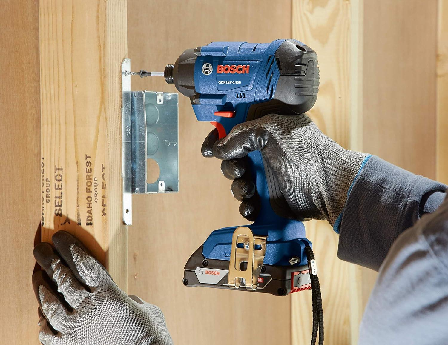 imageBOSCH GDR18V1400B12 18V 14 In Hex Impact Driver Kit with 20Ah Battery