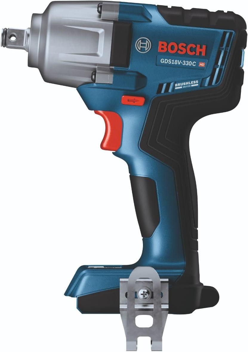 imageBOSCH GDS18V330PCN 18V Brushless 12 In MidTorque Impact Wrench with Pin Detent Bare ToolTool Only