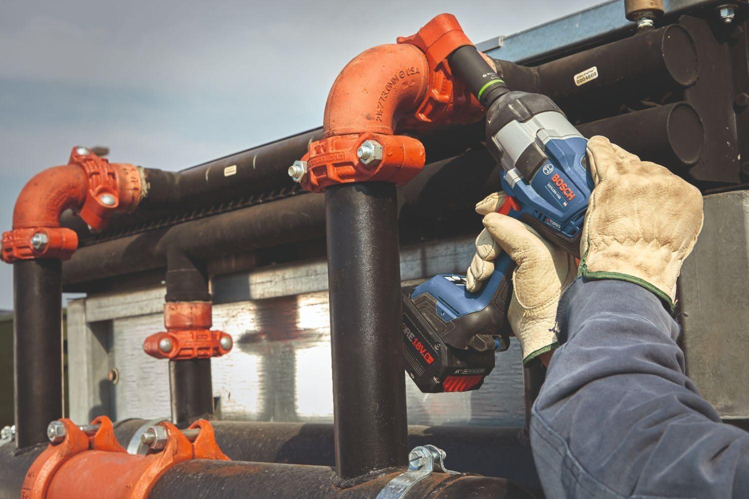 imageBOSCH GDS18V740CN PROFACTOR 18V ConnectedReady 12 In Impact Wrench with Friction Ring Bare ToolTool Only
