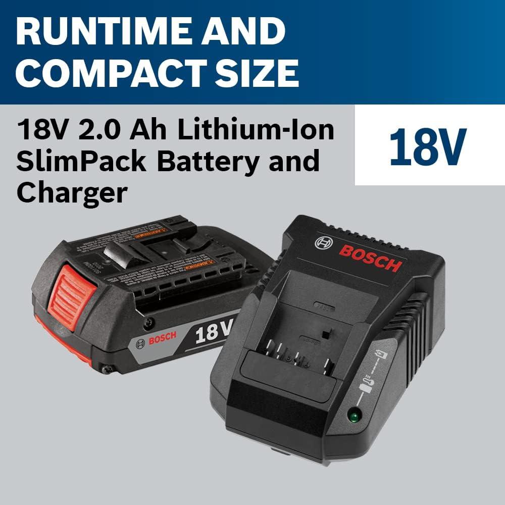 imageBOSCH GDX18V1600B12 18V 14 In and 12 In TwoInOne BitSocket Impact Driver Kit