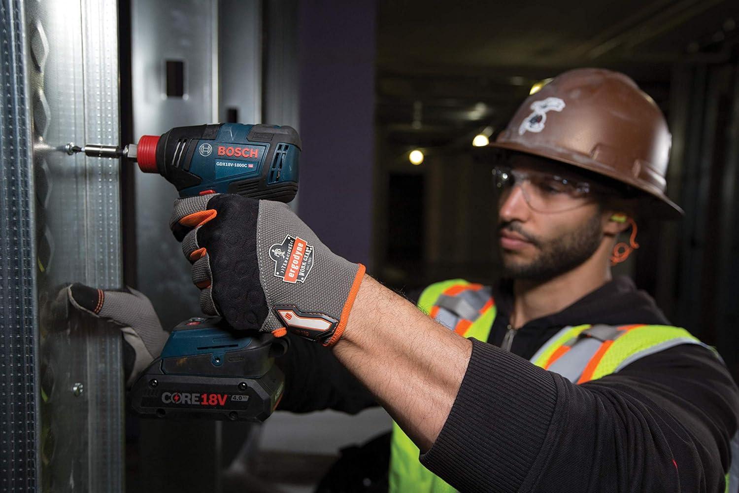imageBOSCH GDX18V1800CB15 18V EC Brushless ConnectedReady 14 In and 12 In TwoInOne BitSocket Impact Driver Kit with 1 CORE18V 40 Ah Compact BatteryGeneration 2