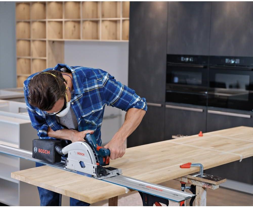imageBOSCH GKT18V20GCL14 PROFACTOR 18V ConnectedReady 512 In Track Saw Kit with 1 CORE18V 8 Ah High Power BatteryTrack Saw Only