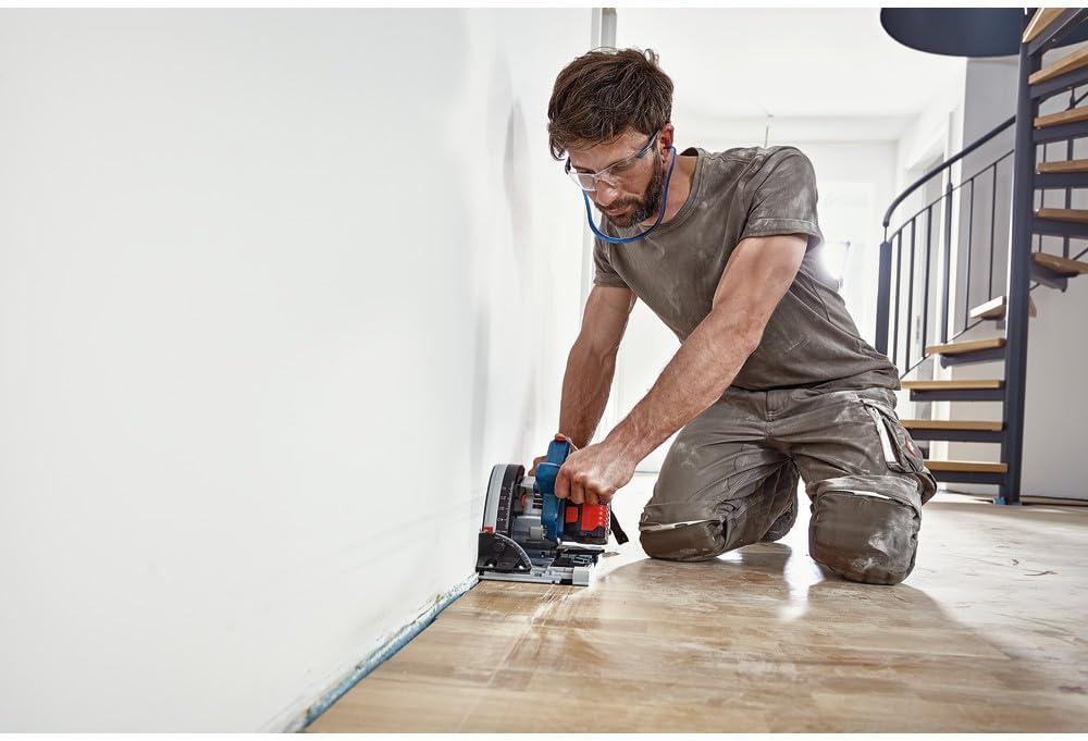 imageBOSCH GKT18V20GCL14 PROFACTOR 18V ConnectedReady 512 In Track Saw Kit with 1 CORE18V 8 Ah High Power Batteryw Starter Kit
