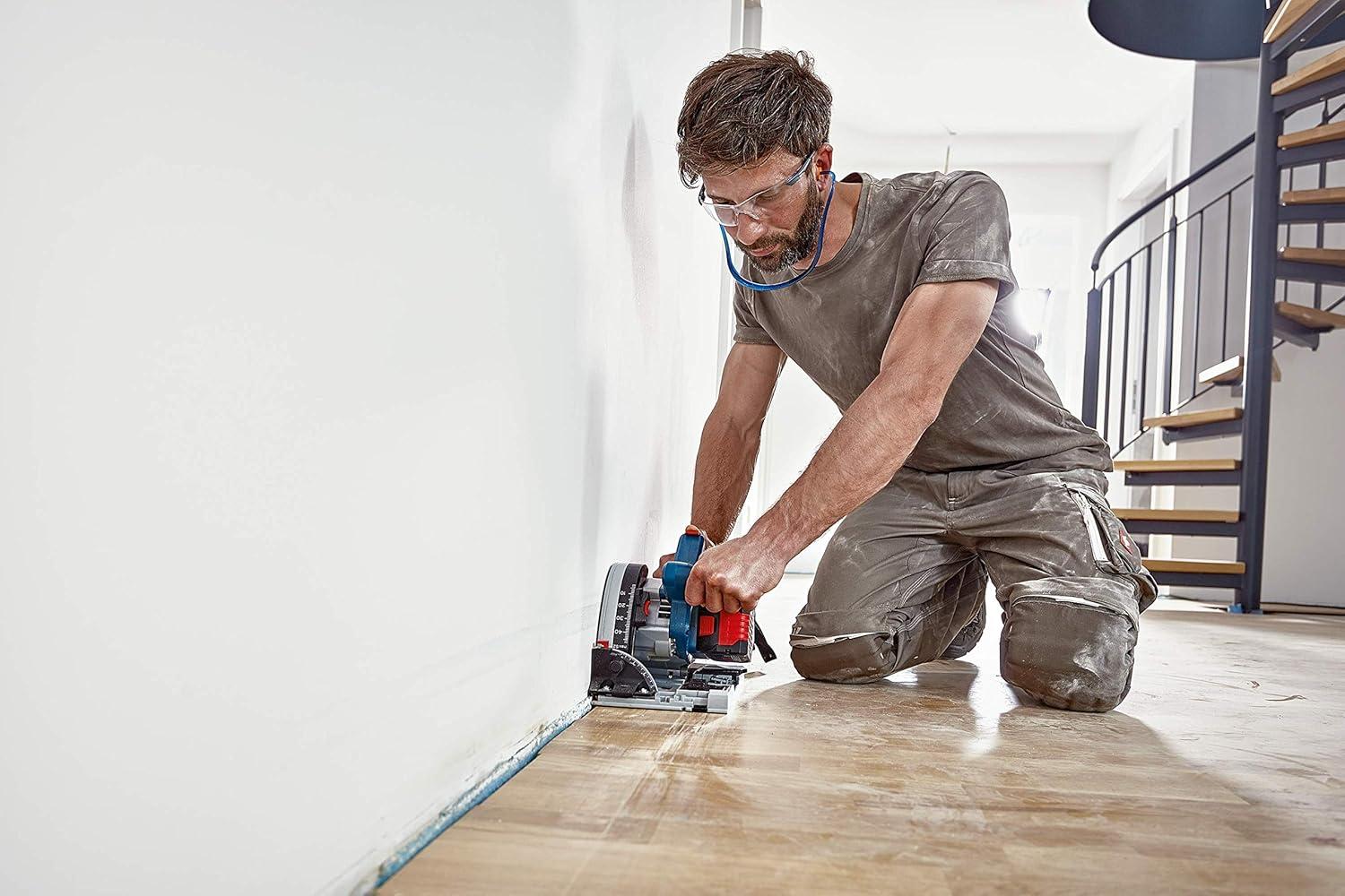 imageBOSCH GKT18V20GCL14 PROFACTOR 18V ConnectedReady 512 In Track Saw Kit with 1 CORE18V 8 Ah High Power Batteryw Starter Kit